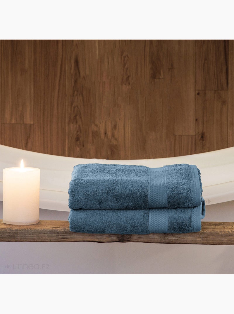 Parure de bain NAÏA 5 pièces Bleu céladon - Kiabi
