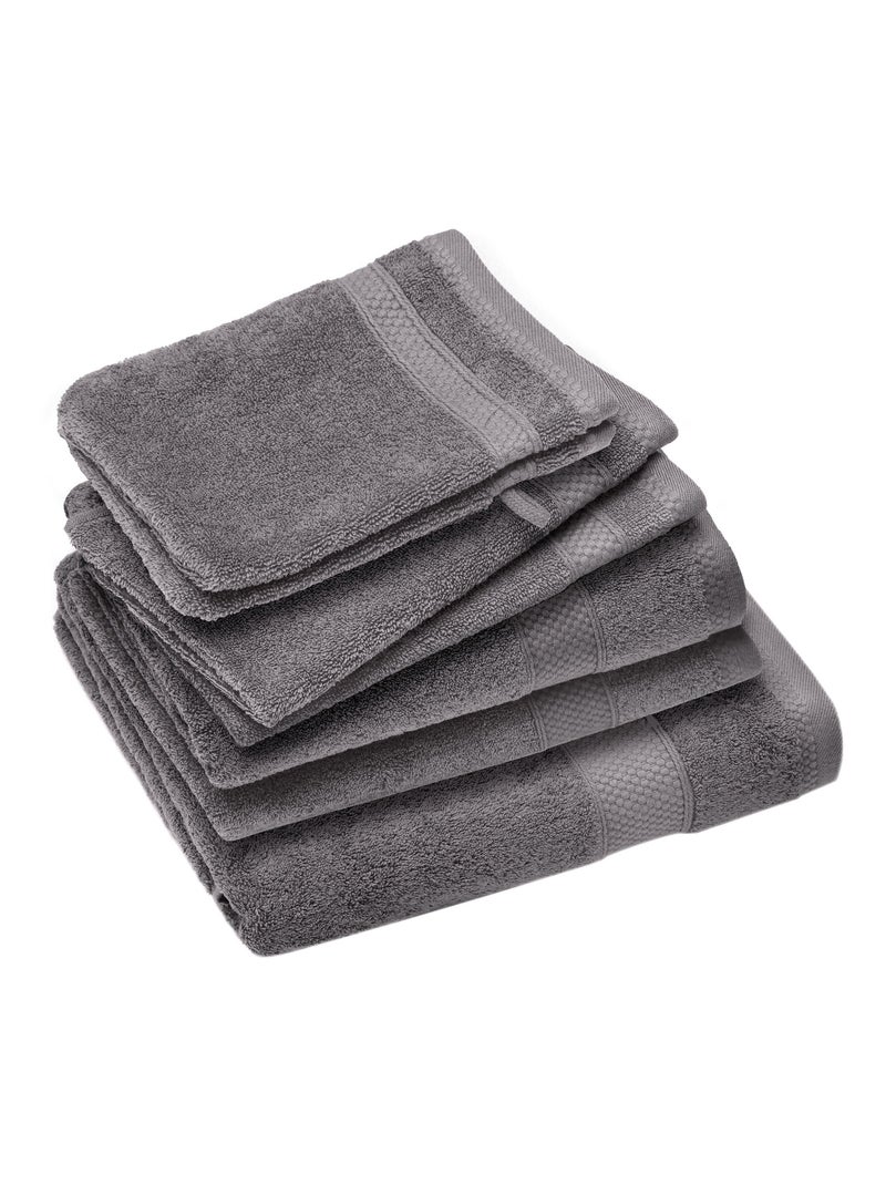 Parure de bain NAÏA 7 pièces Gris froid - Kiabi
