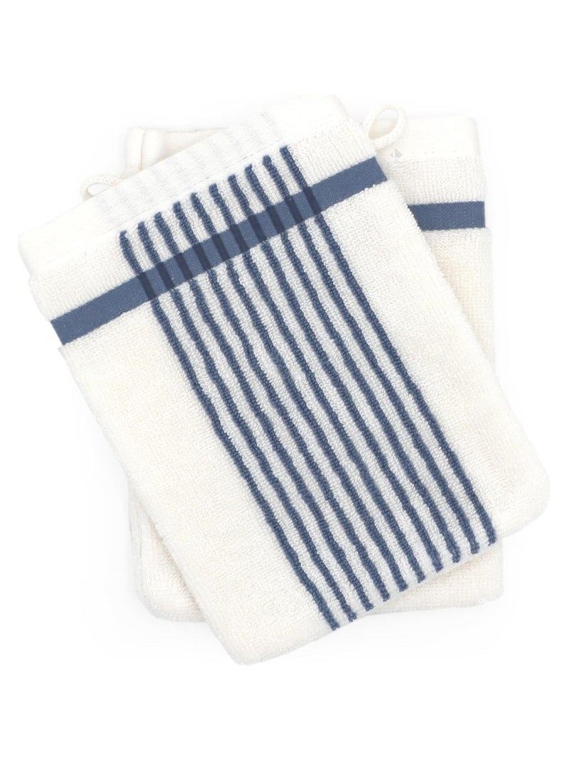 Parure de bain RIBBON 6 pièces Bleu - Kiabi