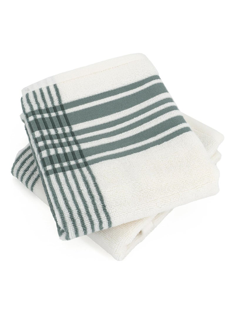 Parure de bain RIBBON 6 pièces Vert - Kiabi