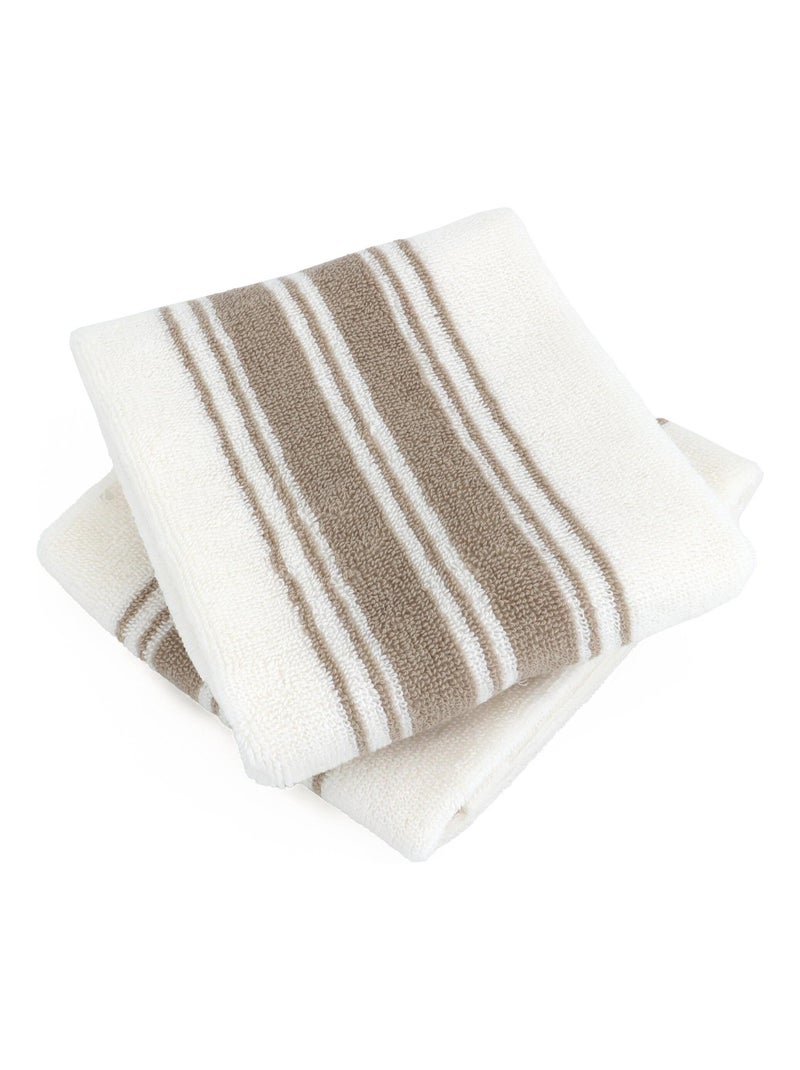 Parure de bain RIBBON II 6 pièces Beige - Kiabi