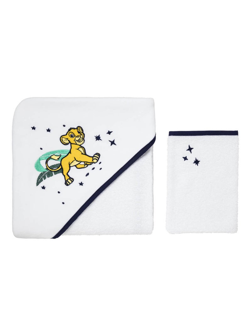 Parure de bain Roi Lion Star - 80x80 cm Bleu - Kiabi