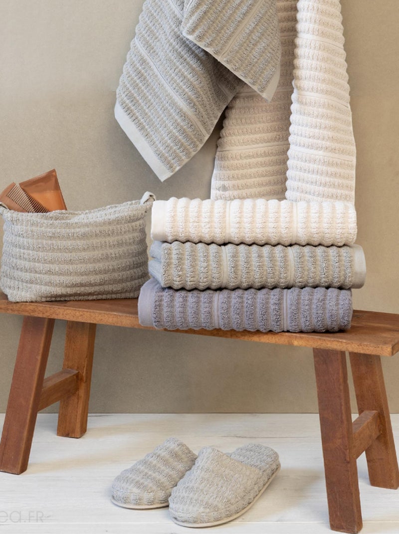 Parure de bain SWELL 7 pièces Beige - Kiabi