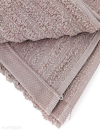 Parure de bain uni coton SPECTRE - 7 pièces
