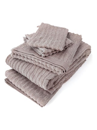 Parure de bain uni coton SPECTRE - 7 pièces
