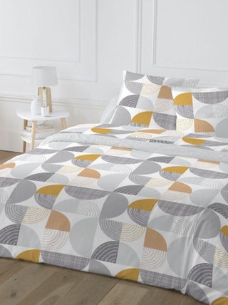 Parure de couette 100% Coton 51 fils Jacome Vapor Blue