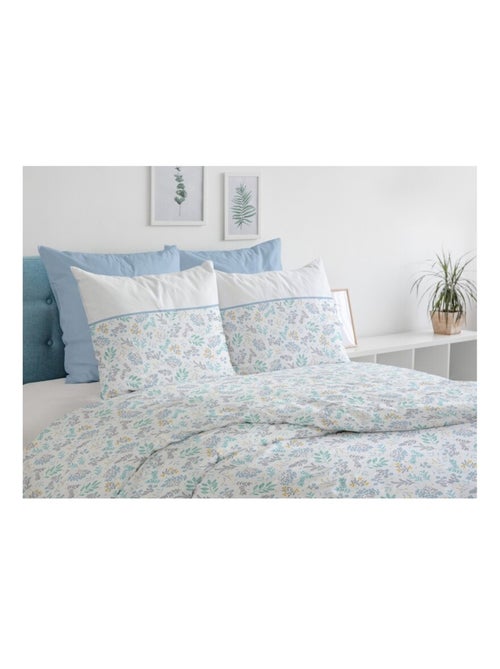 Parure de couette  100%  coton 57 fils     - ADONIS - Kiabi