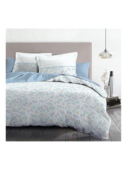 Parure de couette  100%  coton 57 fils     - ADONIS - Kiabi