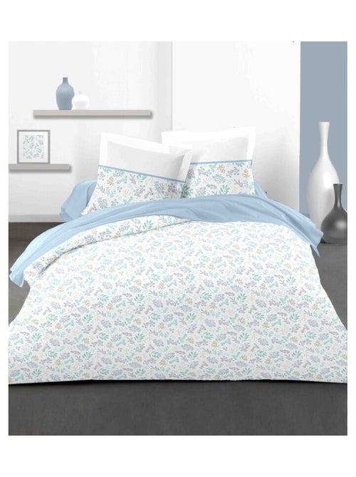 Parure de couette  100%  coton 57 fils     - ADONIS - Kiabi
