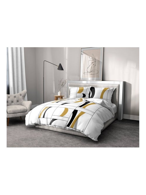 Parure de couette  100%  coton 57 fils    - ATTOLL - Kiabi