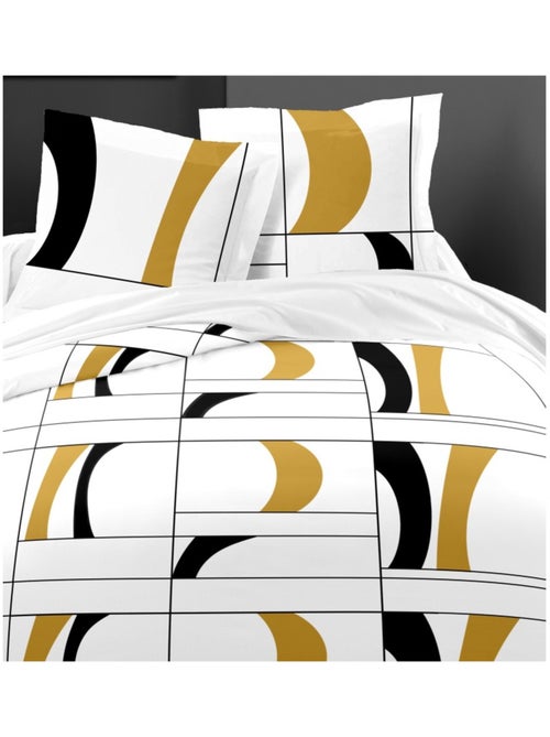 Parure de couette  100%  coton 57 fils    - ATTOLL - Kiabi