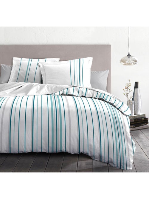 Parure de couette  100%  coton 57 fils     - BELLAMY - Kiabi