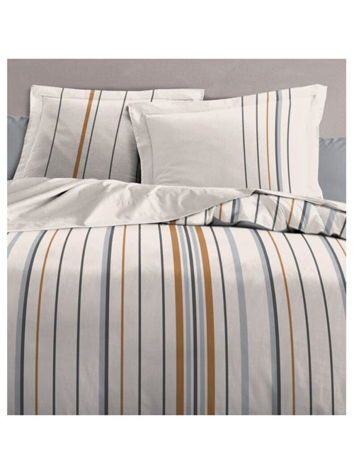 Parure de couette  100%  coton 57 fils     - BELLAMY - Kiabi