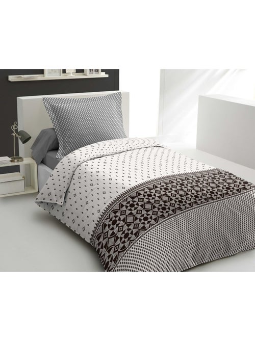 Parure de couette   100%  coton 57 fils     - LA NUIT BERBERE - Kiabi