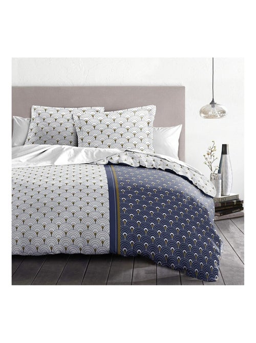 Parure de couette  100%  coton 57 fils     - LE RAINBOW - Kiabi