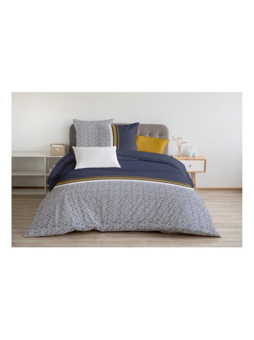 Parure de couette  100%  coton 57 fils     - LE TILT - Kiabi