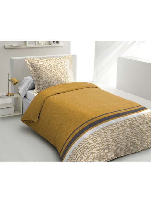 Parure de couette  100%  coton 57 fils     - LE TILT - Kiabi
