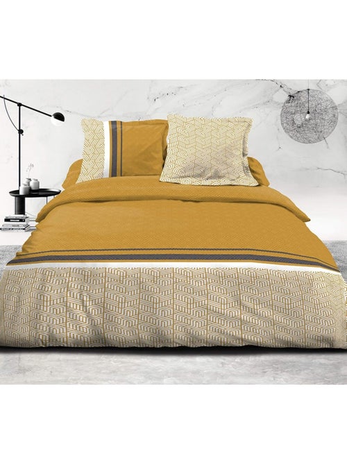 Parure de couette  100%  coton 57 fils     - LE TILT - Kiabi