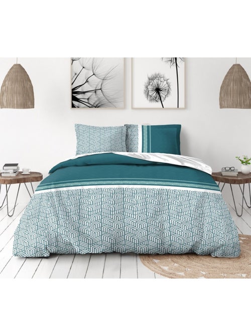 Parure de couette 100% coton 57 fils - LE TILT - Kiabi Parure de couette 100% coton 57 fils - LE TILT - Kiabi