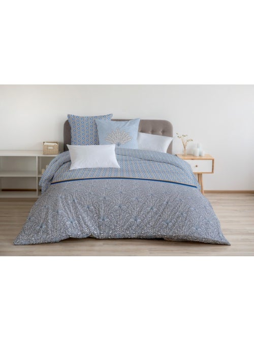 Parure de couette  100%  coton 57 fils      - LOUXOR - Kiabi