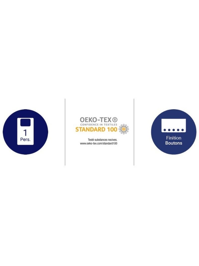 Parure de couette  100%  coton 57 fils     - MARQUISE Rose - Kiabi