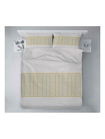 Parure de couette 100% coton 57 fils - NAT MIEL