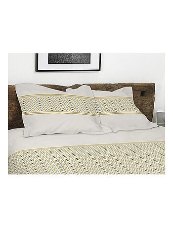 Parure de couette 100% coton 57 fils - NAT MIEL