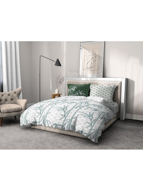 Parure de couette  100%  coton 57 fils     - ONDINA - Kiabi
