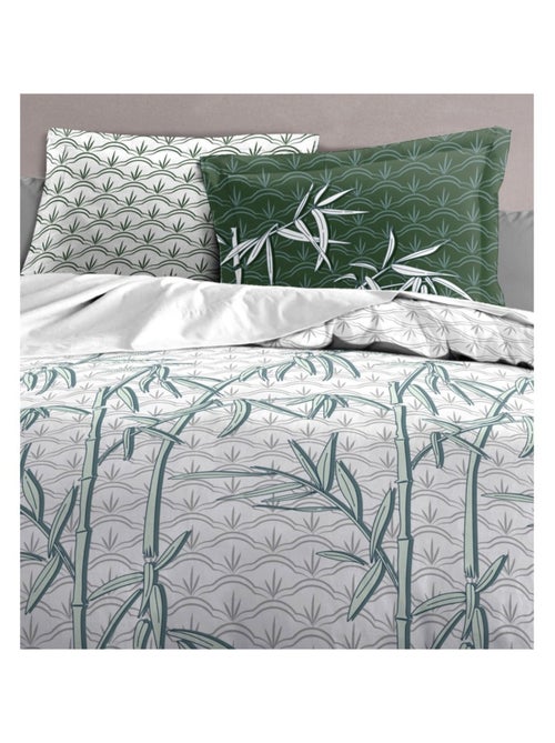 Parure de couette  100%  coton 57 fils     - ONDINA - Kiabi