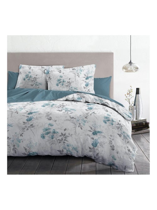 Parure de couette  100%  coton 57 fils     - POMPADOUR - Kiabi