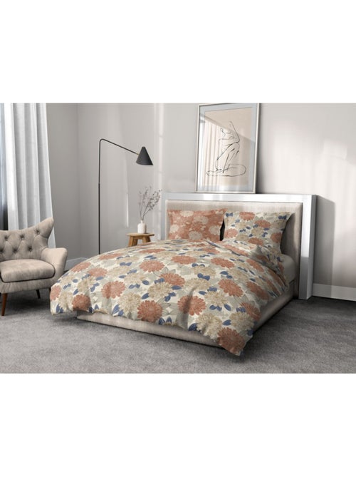Parure de couette  100%  coton 57 fils     - VENDOMES - Kiabi