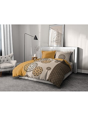 Parure de couette 100% coton 57 fils - YUCATAN