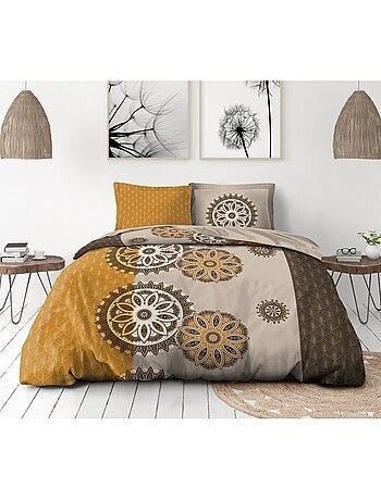 Parure de couette 100% coton 57 fils - YUCATAN