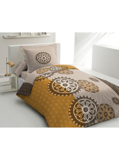 Parure de couette  100%  coton 57 fils     - YUCATAN - Kiabi