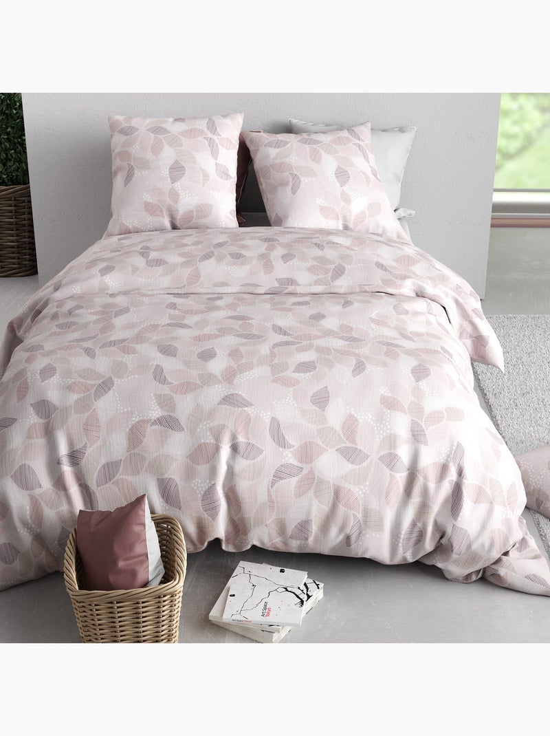 Parure De Couette 100% Coton 57 Fils Ambre Multicolore - Kiabi