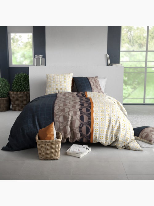 Parure De Couette 100% Coton 57 Fils Curtis - Kiabi