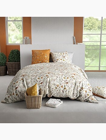 Parure De Couette 100% Coton 57 Fils Dahlia