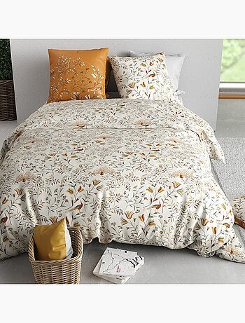 Parure De Couette 100% Coton 57 Fils Dahlia