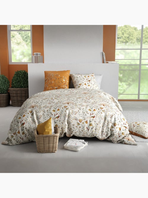 Parure De Couette 100% Coton 57 Fils Dahlia - Kiabi Parure De Couette 100% Coton 57 Fils Dahlia - Kiabi