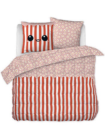 Parure De Couette 100% Coton 57 Fils Fresh Popcorn