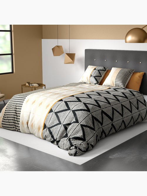 Parure De Couette 100% Coton 57 Fils Horizon - Kiabi