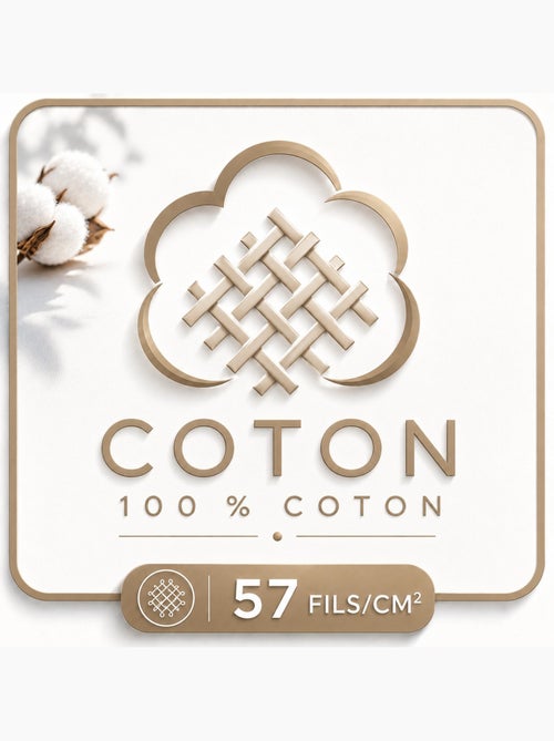 Parure de Couette 100% Coton 57 Fils KIRELLA - Kiabi Parure de Couette 100% Coton 57 Fils KIRELLA - Kiabi