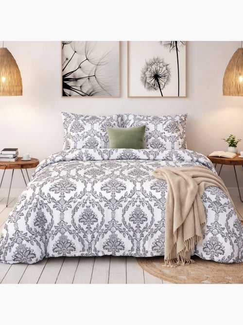 Parure de Couette 100% Coton 57 Fils MALIKOA - Kiabi Parure de Couette 100% Coton 57 Fils MALIKOA - Kiabi