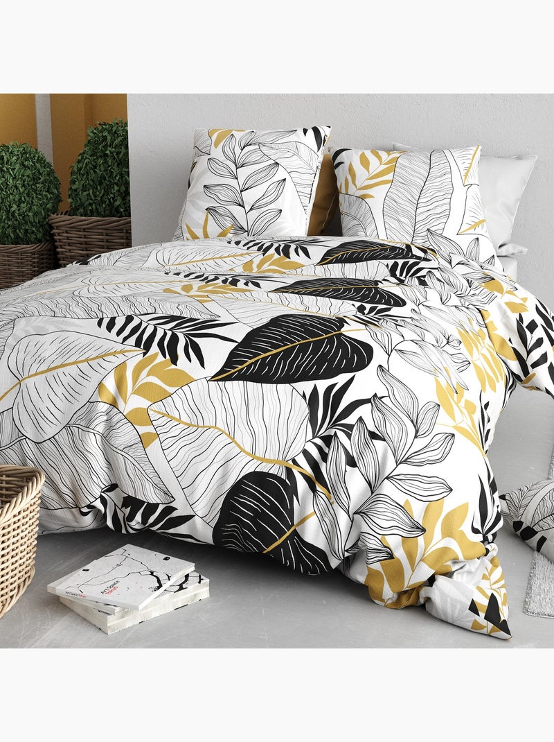 Parure De Couette 100% Coton 57 Fils Moana Multicolore - Kiabi