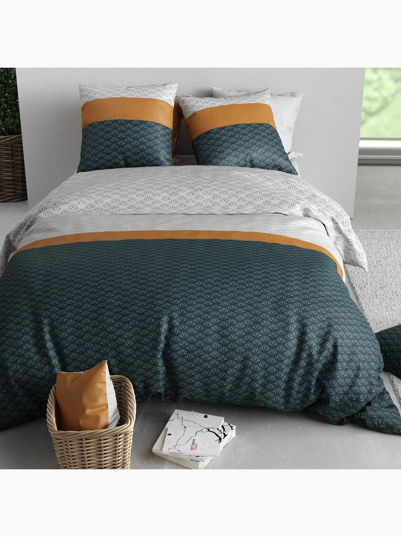 Parure De Couette 100% Coton 57 Fils Orphée Multicolore - Kiabi
