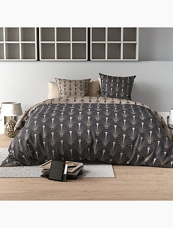 Parure De Couette 100% Coton 57 Fils Paon