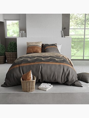 Parure De Couette 100% Coton 57 Fils Quartz