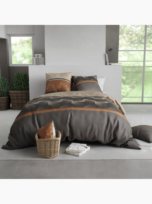 Parure De Couette 100% Coton 57 Fils Quartz - Kiabi Parure De Couette 100% Coton 57 Fils Quartz - Kiabi