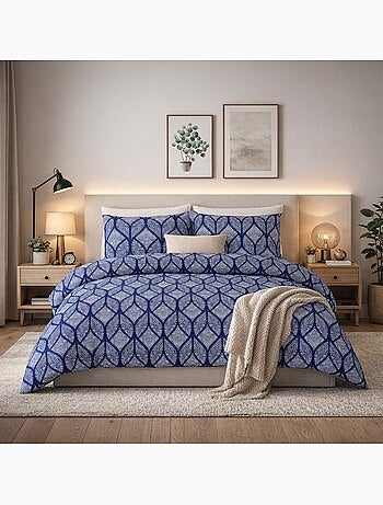 Parure de Couette 100% Coton 57 Fils TALINOA