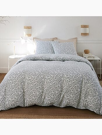 Parure De Couette 100% Double Gaze De Coton Lavé Edana